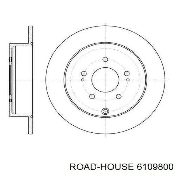 61098.00 Road House disco do freio traseiro