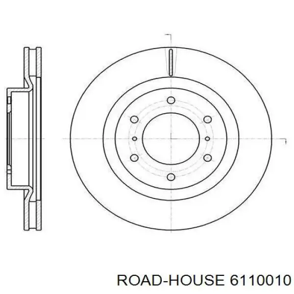 Передние тормозные диски 6110010 Road House