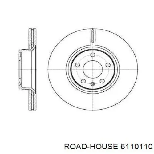 61101.10 Road House передние тормозные диски