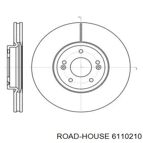 Передние тормозные диски 6110210 Road House