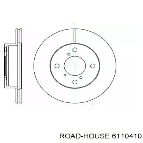 Передние тормозные диски 6110410 Road House