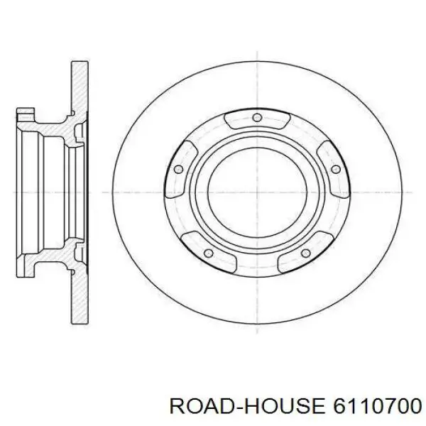 Тормозные диски 6110700 Road House