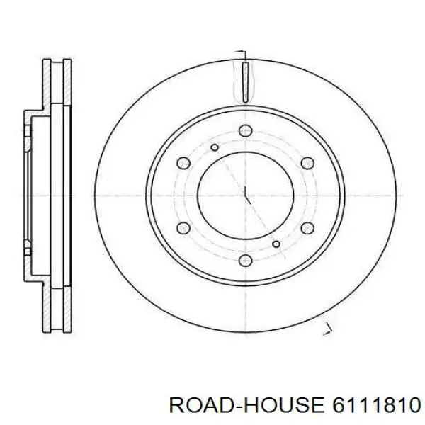61118.10 Road House disco do freio dianteiro