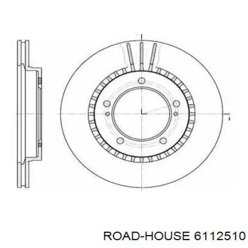 Передние тормозные диски 6112510 Road House