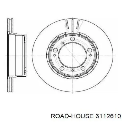 Тормозные диски 6112610 Road House