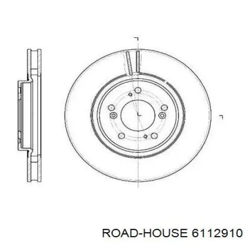 Передние тормозные диски 6112910 Road House