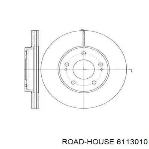 Передние тормозные диски 6113010 Road House