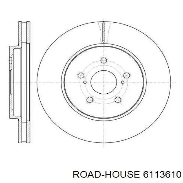 Передние тормозные диски 6113610 Road House