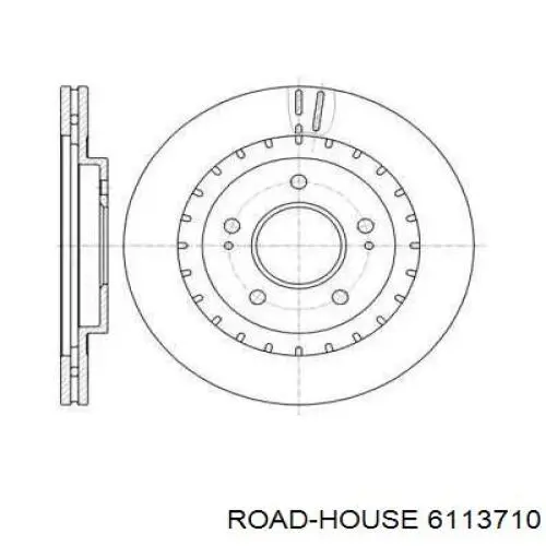 Передние тормозные диски 6113710 Road House