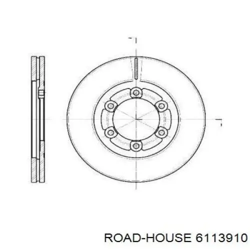 Передние тормозные диски 6113910 Road House