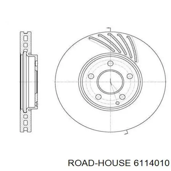 Передние тормозные диски 6114010 Road House