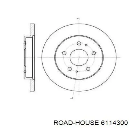Передние тормозные диски 6114300 Road House
