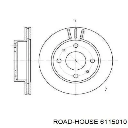 Передние тормозные диски 6115010 Road House