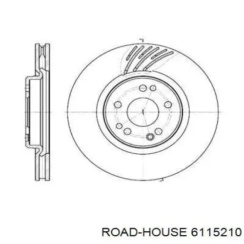 Передние тормозные диски 6115210 Road House