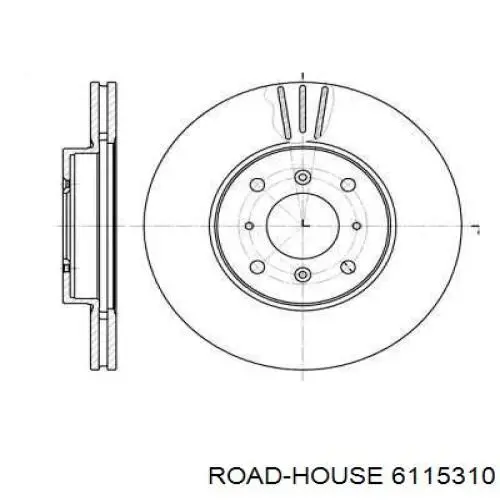 Передние тормозные диски 6115310 Road House