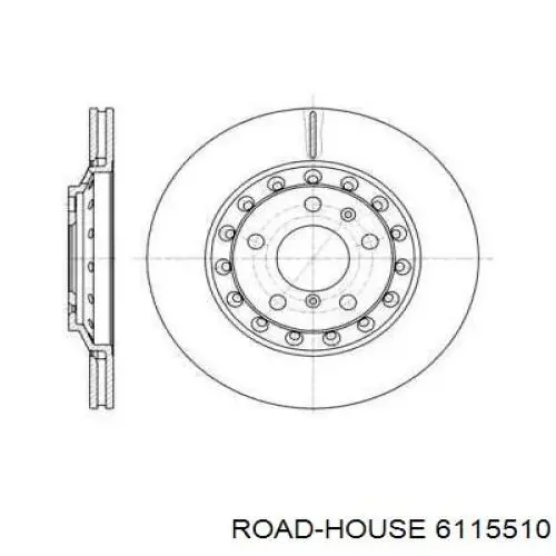 Тормозные диски 6115510 Road House