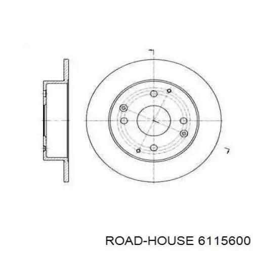 6115600 Road House тормозные диски