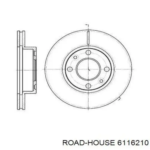 61162.10 Road House тормозные диски