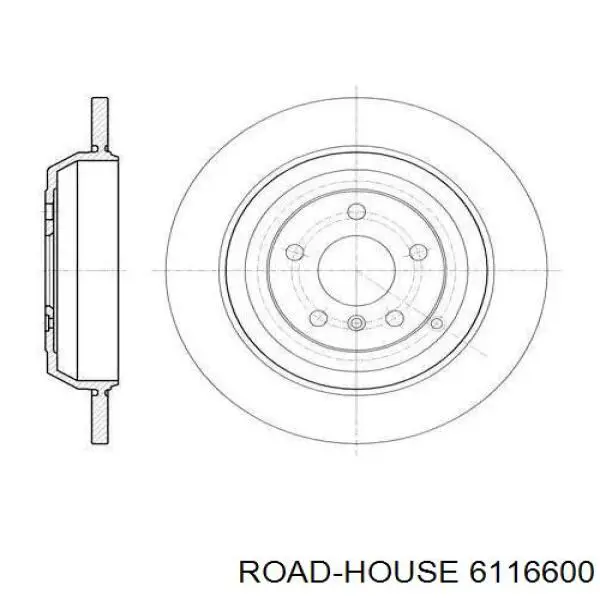 Тормозные диски 6116600 Road House