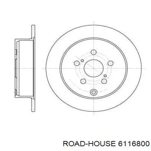 Тормозные диски 6116800 Road House