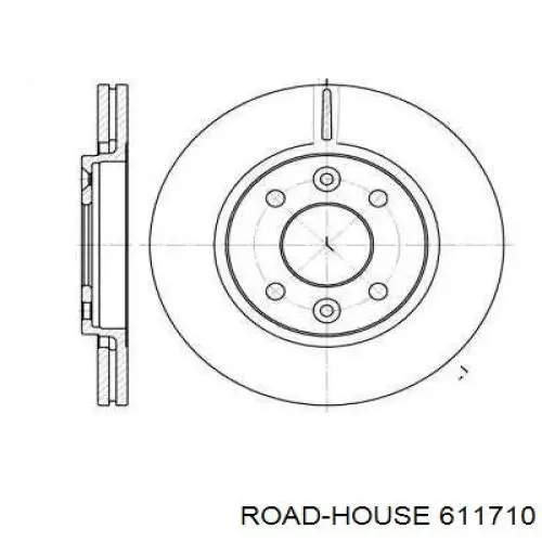 Передние тормозные диски 611710 Road House