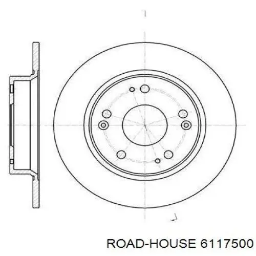 Тормозные диски 6117500 Road House