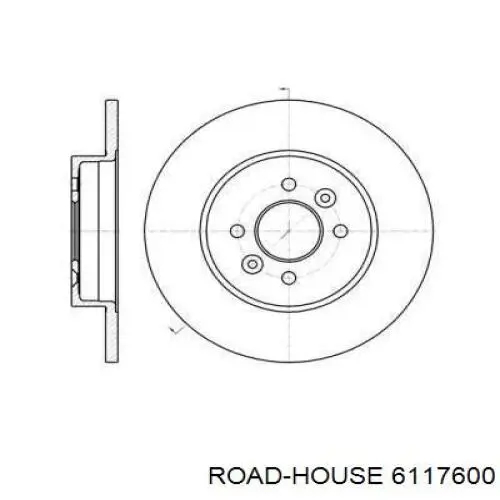 Тормозные диски 6117600 Road House