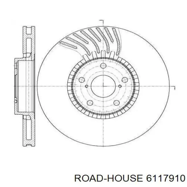 Передние тормозные диски 6117910 Road House