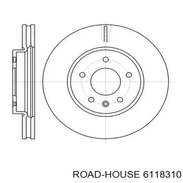 61183.10 Road House диск тормозной передний