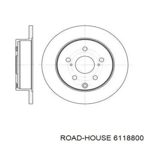 Тормозные диски 6118800 Road House