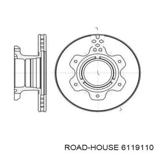 Тормозные диски 6119110 Road House