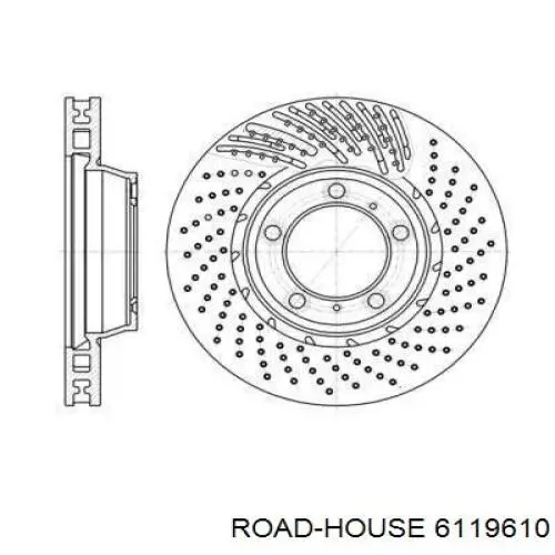 Передние тормозные диски 6119610 Road House