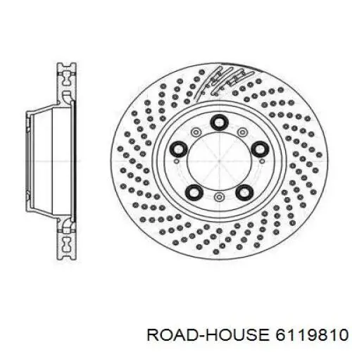 Тормозные диски 6119810 Road House