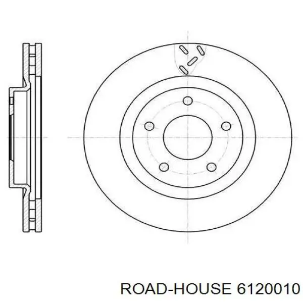 Передние тормозные диски 6120010 Road House