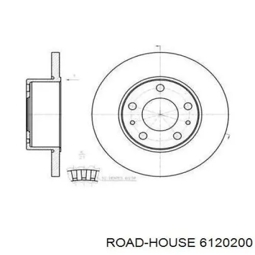 Тормозные диски 6120200 Road House