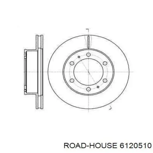 Передние тормозные диски 6120510 Road House