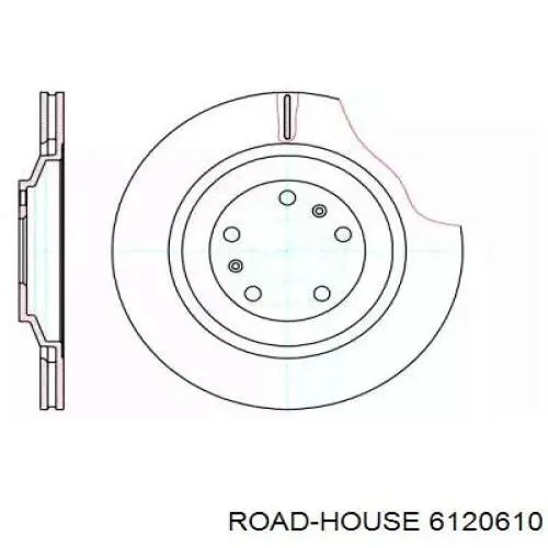 Тормозные диски 6120610 Road House