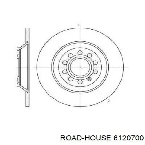 Тормозные диски 6120700 Road House