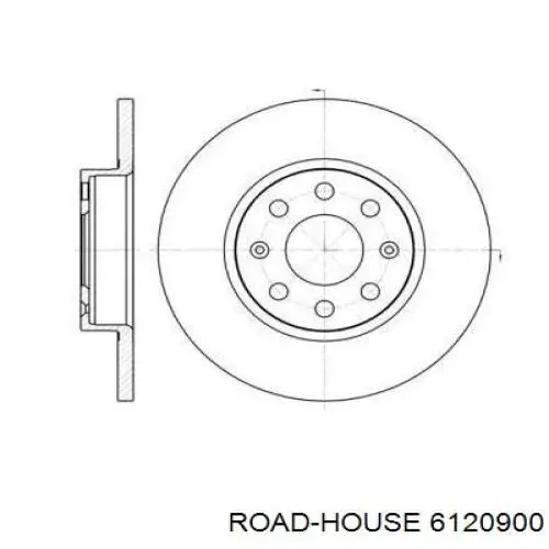 6120900 Road House передние тормозные диски