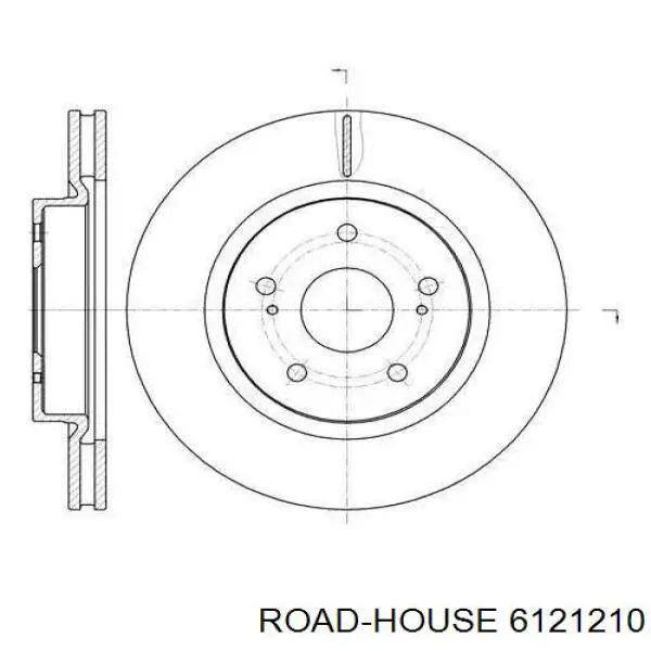 Передние тормозные диски 6121210 Road House