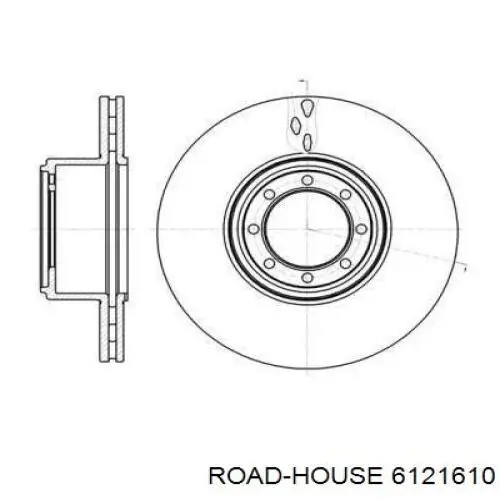 61216.10 Road House диск тормозной задний