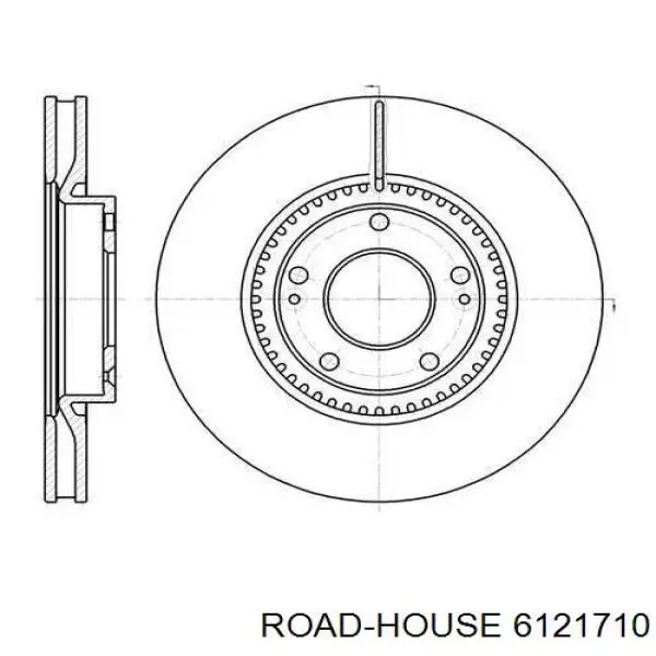 61217.10 Road House диск тормозной передний