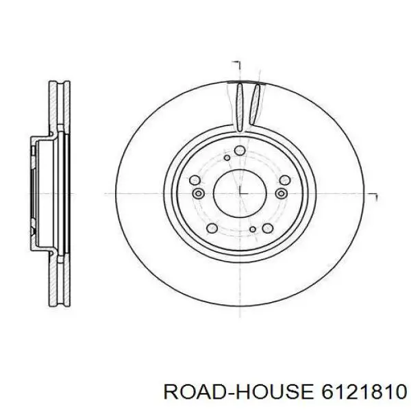 Передние тормозные диски 6121810 Road House