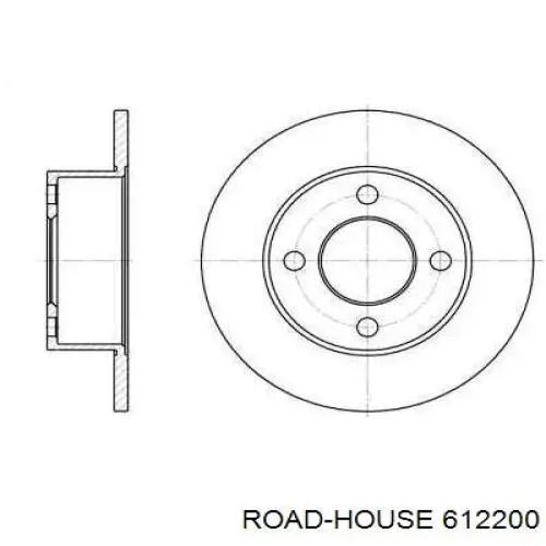 612200 Road House диск тормозной задний