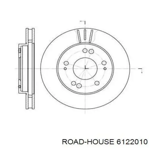 Передние тормозные диски 6122010 Road House