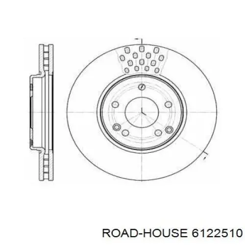 Передние тормозные диски 6122510 Road House