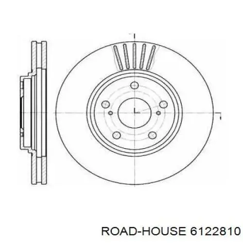 Передние тормозные диски 6122810 Road House