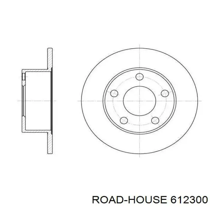 Тормозные диски 612300 Road House