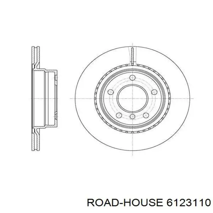 Тормозные диски 6123110 Road House