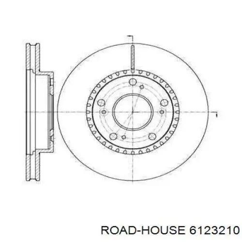 Передние тормозные диски 6123210 Road House